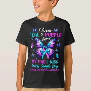 Tragen Sie Türkis und Violett für die Selbstmordpr T-Shirt
