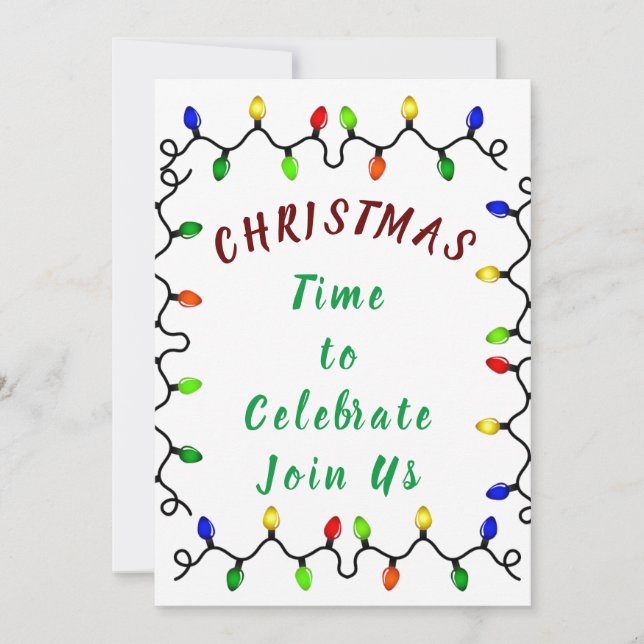 TRAGEN SIE UNS DIESE ***CHRISTMAS*** URLAUBSEINLAD EINLADUNG (Vorderseite)