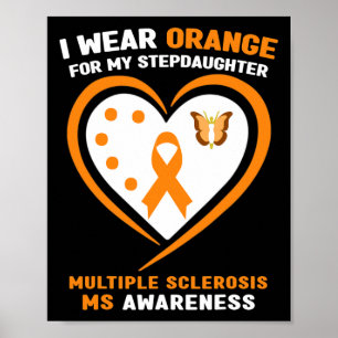 Tragen von Orange für Steptoter Multiple Sklerose Poster