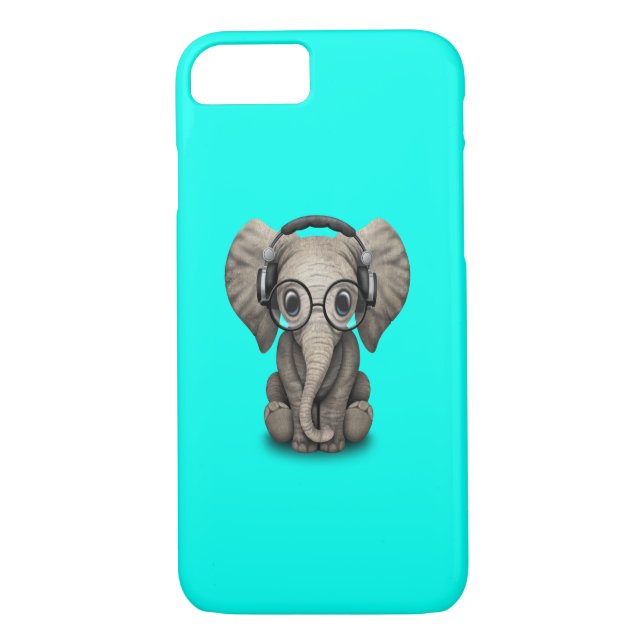 Tragende Kopfhörer und Glas niedlicher Case-Mate iPhone Hülle (Rückseite)