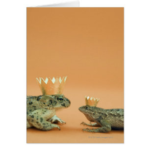 Tragende Kronen des Frosches und der Eidechse