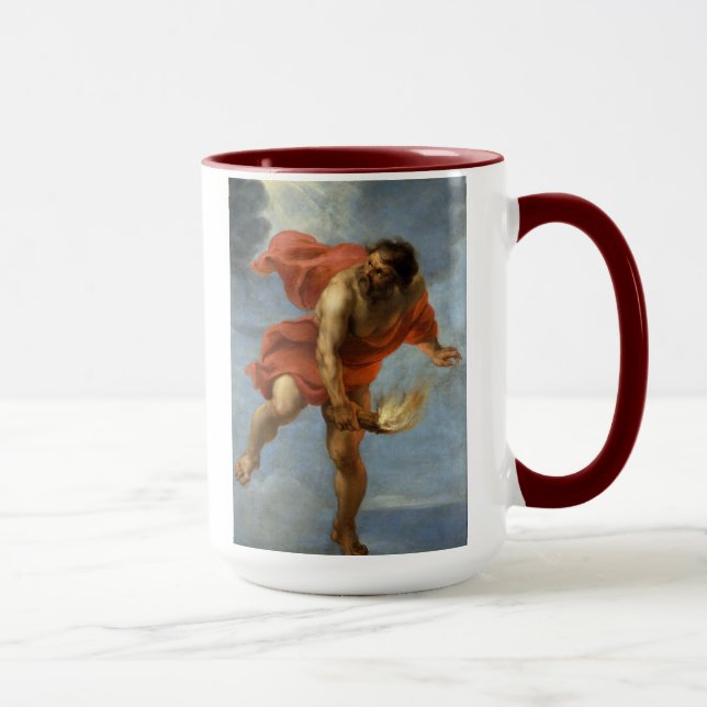 Tragendes Feuer PROMETHEUS Tasse (Rechts)