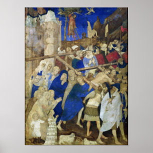 Tragendes Kreuz Christus, Grandes Heures Poster
