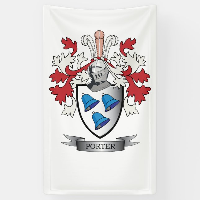 Träger-Familienwappen-Wappen Banner (Vertikal)