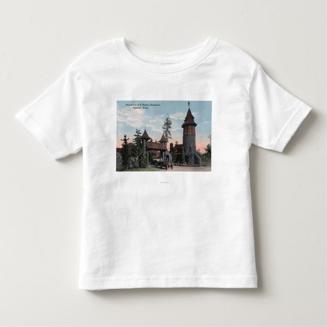Träger-Wohnsitz-Eingangs-Ansicht R B Kleinkind T-shirt (Vorderseite)