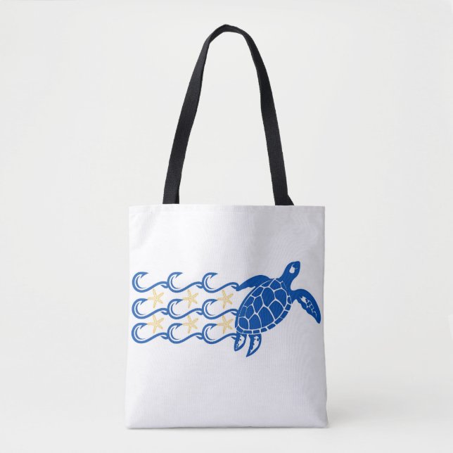 Tragetasche. Fang. Schildkrötenwellen. Tasche (Vorderseite)