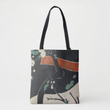 Tragetasche: JAPANESE WOODBLOCK