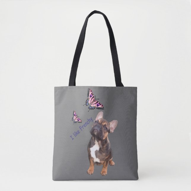 Tragetasche mit französische Bulldogge Tasche (Vorderseite)