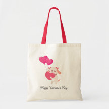 Tragetaschen des niedlichen Teddy Valentinstag