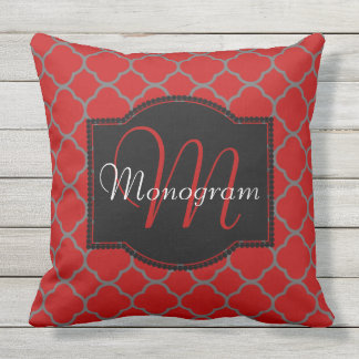 Tragflächendesign mit Monogramm Kissen