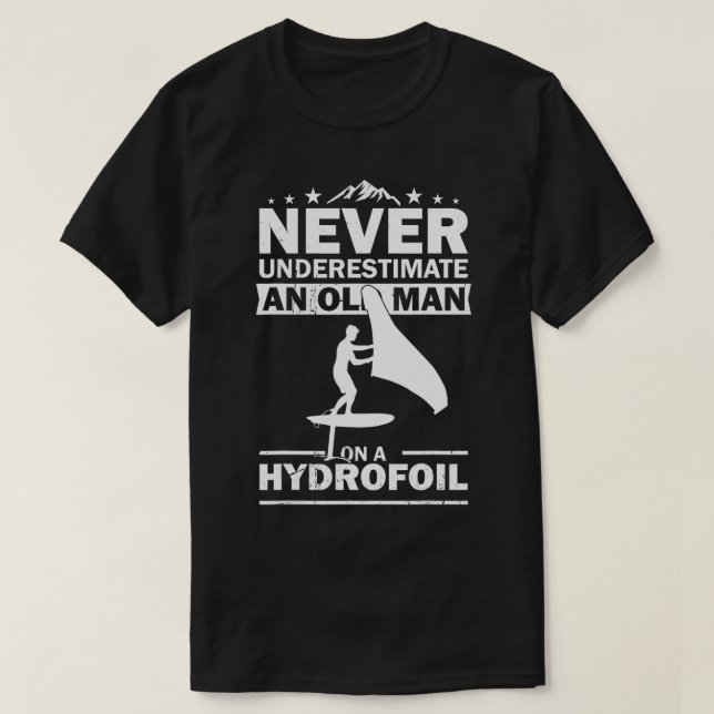 Tragflächenfolienfolienscheibe Wingsurf T-Shirt (Design vorne)
