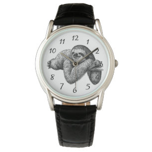 Trägheit auf Baum Armbanduhr