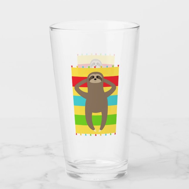 Trägheit auf dem Strand Glas (Vorderseite)