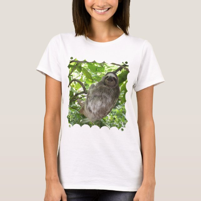 Trägheit im Baum T-Shirt (Vorderseite)