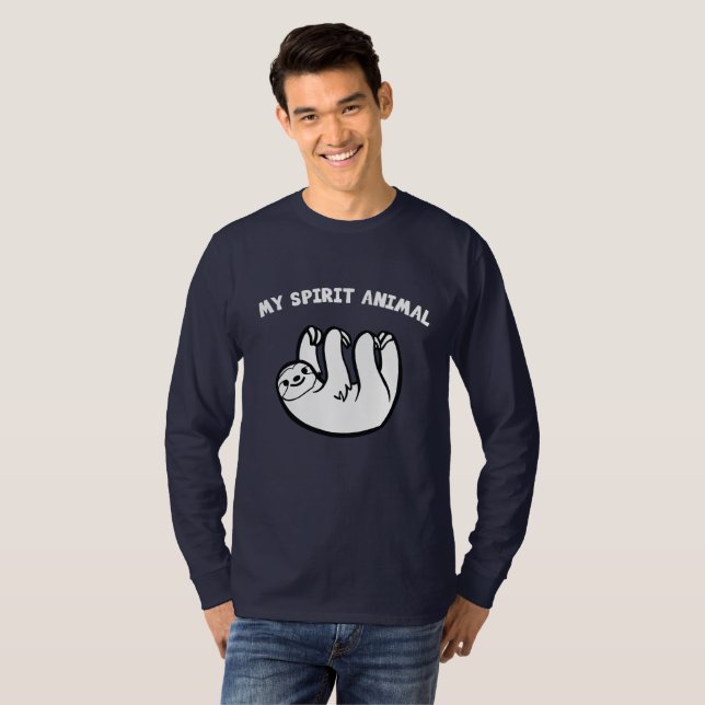 Trägheit ist mein Geist-Tier T-Shirt (Vorne ganz)