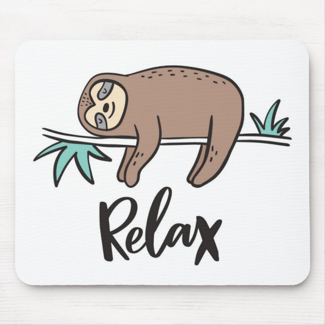 Trägheit sagt sich entspannen mousepad (Vorne)