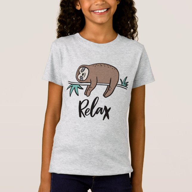 Trägheit sagt sich entspannen T-Shirt (Vorderseite)