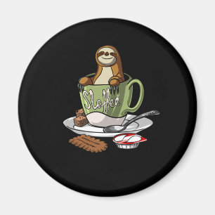 Trägheits-Kaffee Sloffee Liebhaber-Tier Sloffee Magnet
