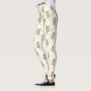 Trägheits-u. Bananen-Muster Leggings
