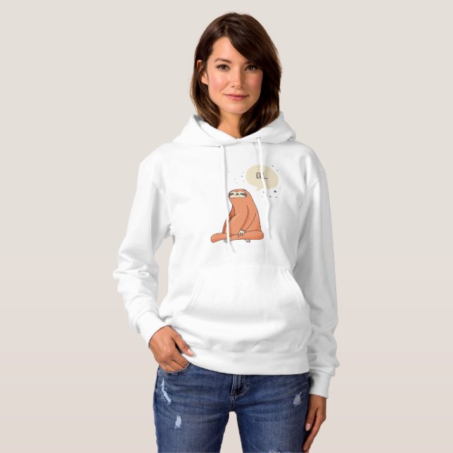 Trägheits-Yoga-lustiger Trägheits-Liebhaber Hoodie (Vorne ganz)