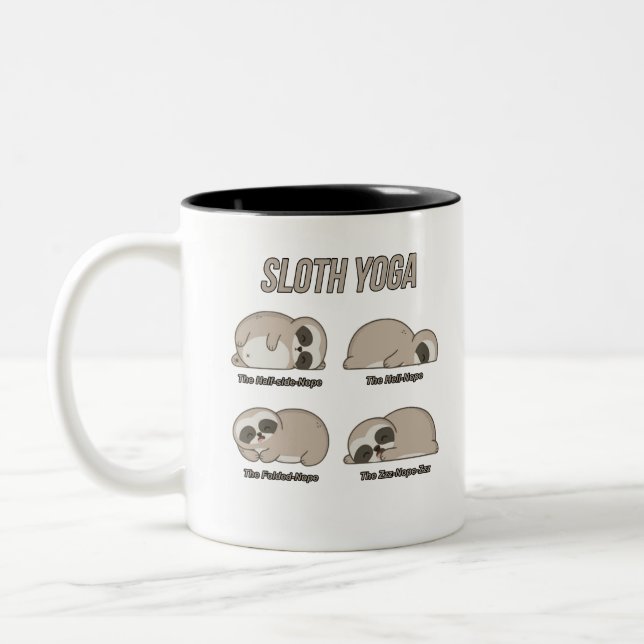 Trägheits-Yoga Zweifarbige Tasse (Links)