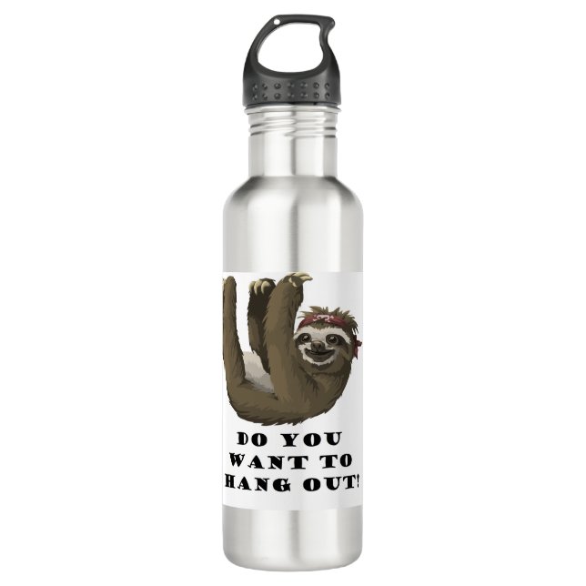 Trägheitstreffpunkt Edelstahlflasche (Vorderseite)