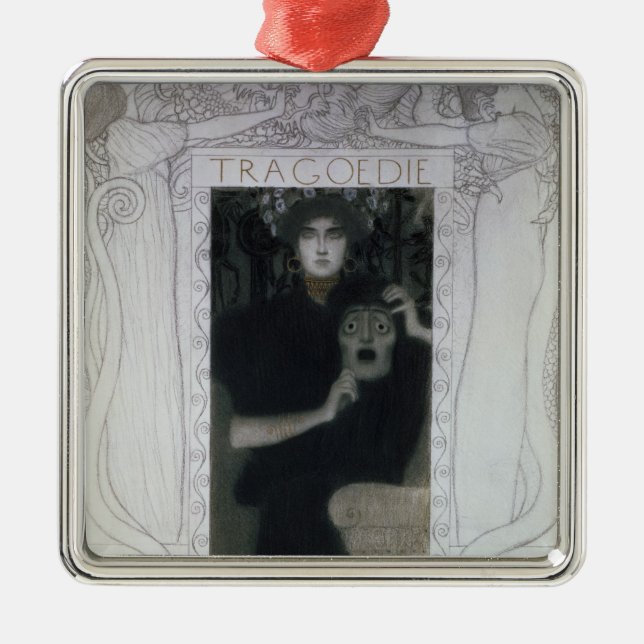 Tragödie, 1897 ornament aus metall (Vorne)