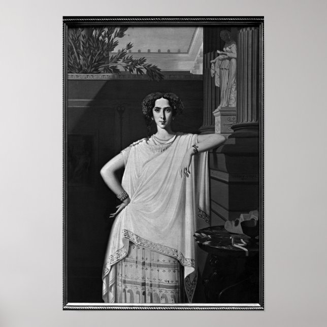 Tragödie oder Portrait von Rachel, c.1854 Poster (Vorne)
