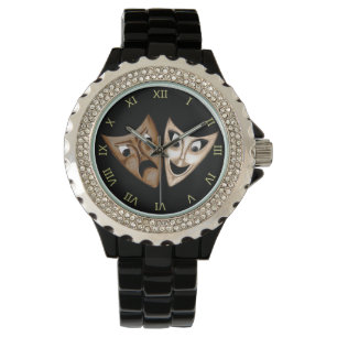 Tragödie u. Komödie Armbanduhr