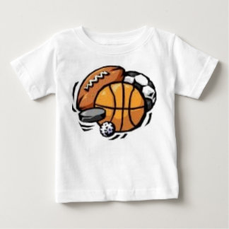 Trägt Bälle zur Schau Baby T-shirt