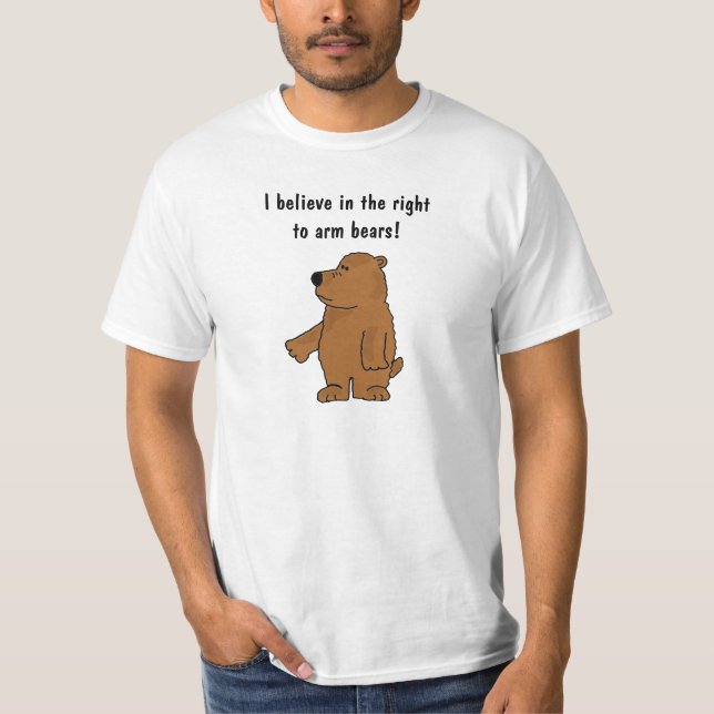 Trägt lustiger Arm DE Shirt (Vorderseite)