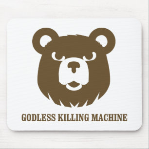 trägt lustiges T-Shirt des gottlosen Mousepad