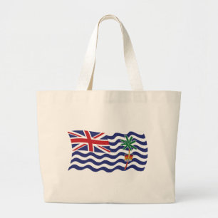 Tragtasche mit Flagge des Britischen Territoriums  Jumbo Stoffbeutel