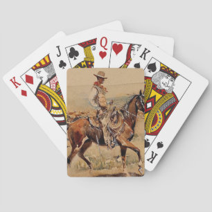 "Trail Drive" 2 Western Kunst, Dichtung und Musik Spielkarten