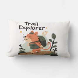 Trail Explorer Cat - Lumbar Pillow Lendenkissen