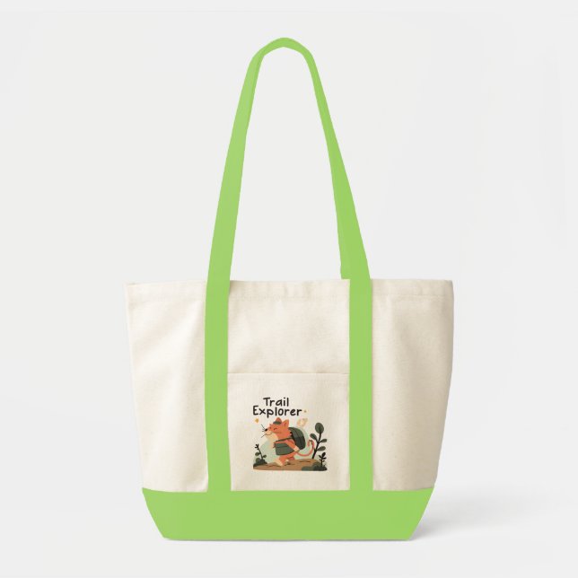 Trail Explorer Cat - Tote Bag Tragetasche (Vorne)