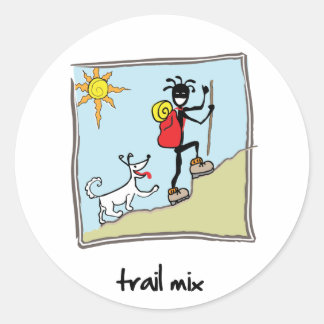 "Trail Mix" Runder Aufkleber