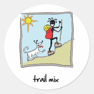 "Trail Mix" Runder Aufkleber