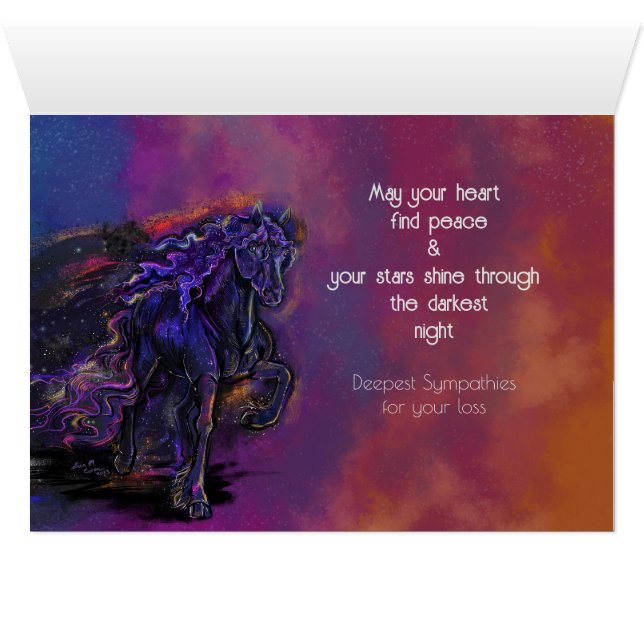 Trail of Stars Horse Sympathy (Intérieur Horizontal (Bas))