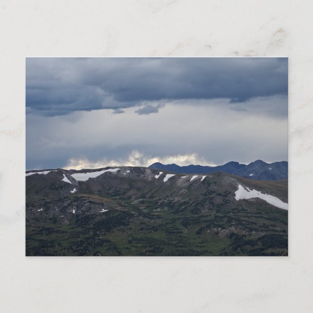 Trail Ridge Road im Rock Mountain Park Postkarte (Vorderseite)