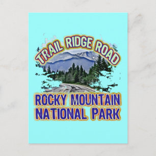 Trail Ridge Road Rocky Mountain Nationalpark Postkarte