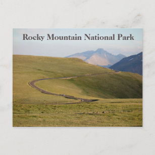 Trail Ridge Rocky Mountain Nationalpark Postcard Postkarte