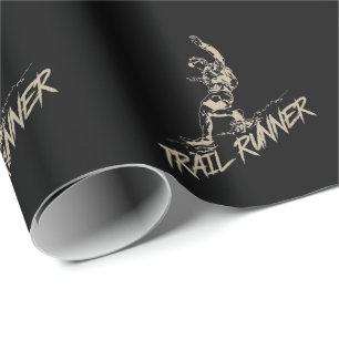 Trail Runner Joggen am Berg Geschenkpapier