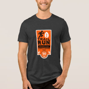 Trail Runner Rennen Wettbewerb Tri-Blend Shirt