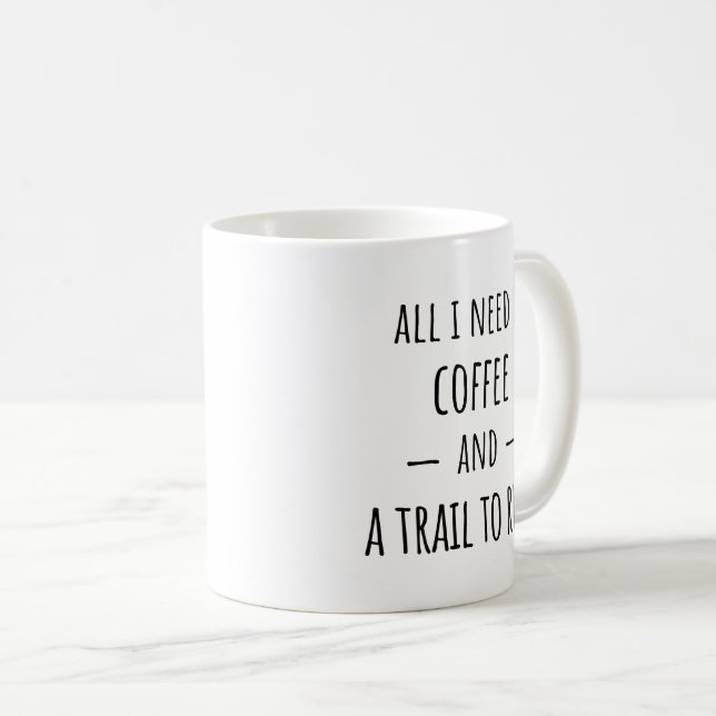 Trail Runner Runner Runner Gift Idea Coffee Mug (Devant droit)
