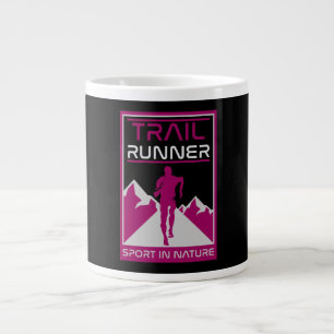 Trail Runner Sport in der Natur Jumbo-Tasse