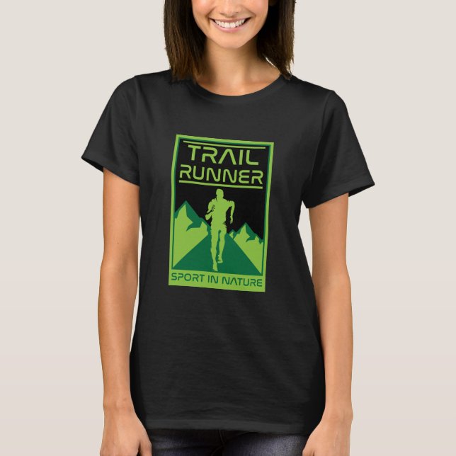 Trail Runner Sport in der Natur T-Shirt (Vorderseite)
