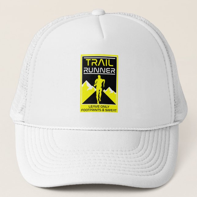 Trail Runner Sport in der Natur Truckerkappe (Vorderseite)