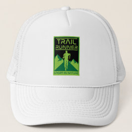 Trail Runner Sport in der Natur Truckerkappe