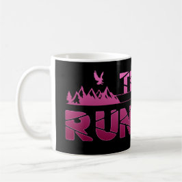 Trail Running Adler Berge Wald Schuhe Profil pink Kaffeetasse